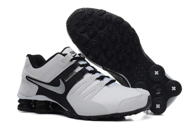 Nike Shox actuelles 2014 nouvelles chaussures blanc noir (1)